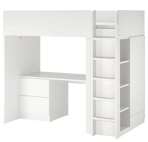 Ikea stuva white high - white,